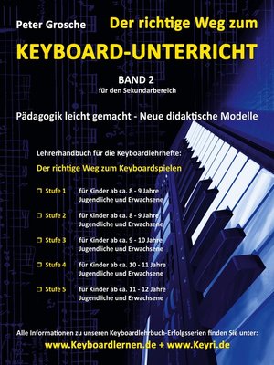 cover image of Der richtige Weg zum Keyboard-Unterricht--Band 2